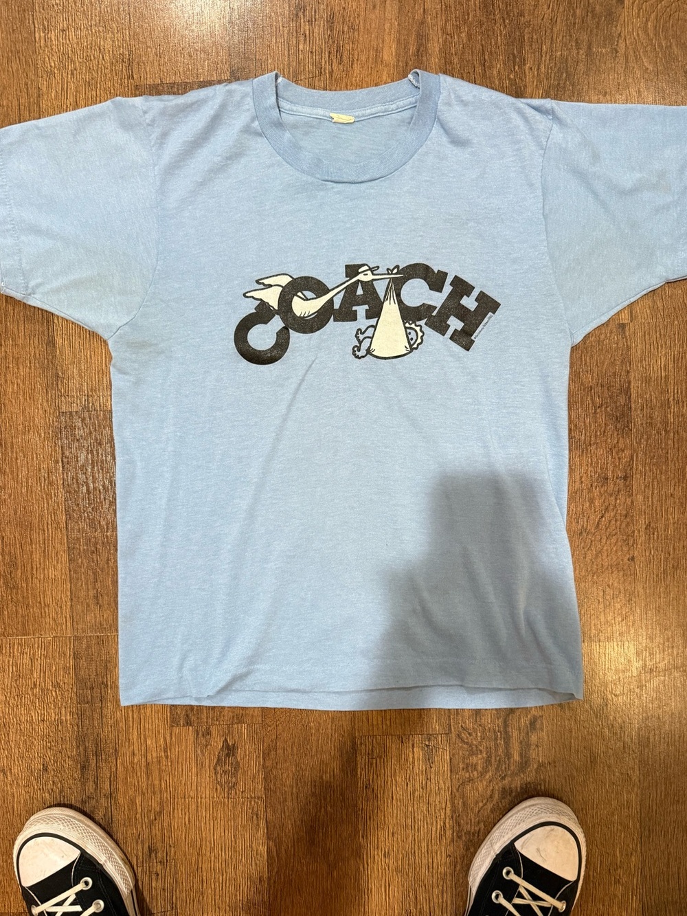 Vintage 80s Graphic Tee Stork medium